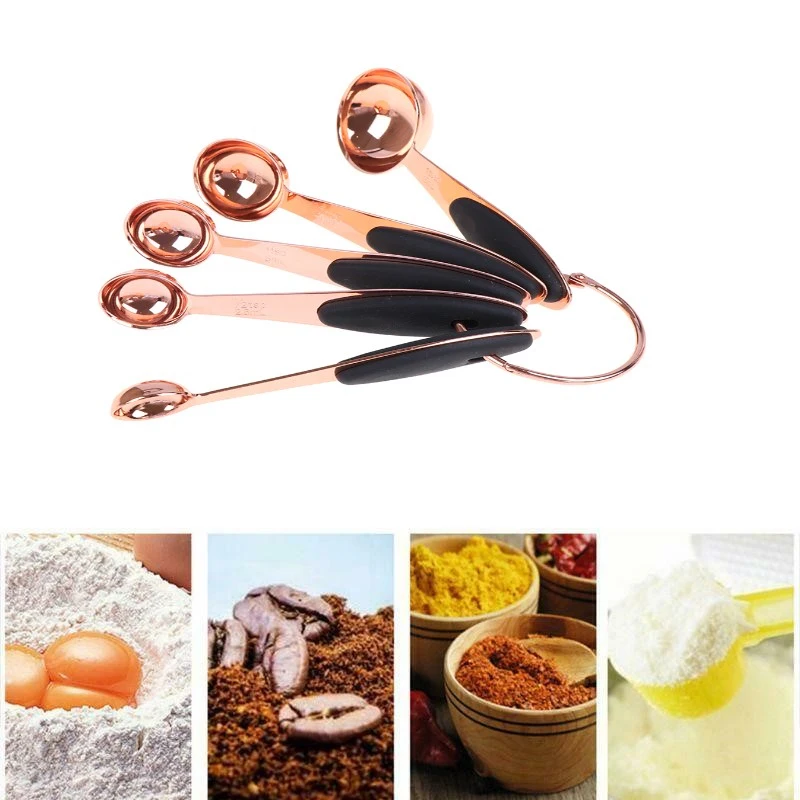 

5pcs/Set Stainless Steel Measuring Spoon DIY Cake Measuring Spoon Kitchen Dining Bar Measuring Gadgets cocina 2021 New Hot Sale