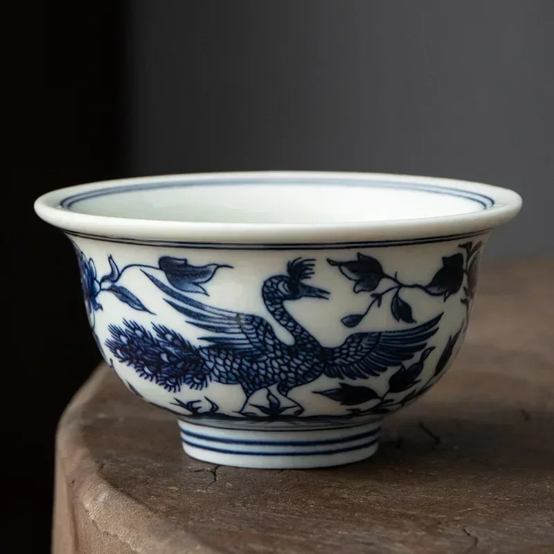 Китайская ручная фарфоровая чайная чашка RI ONIY TEASET 120 мл