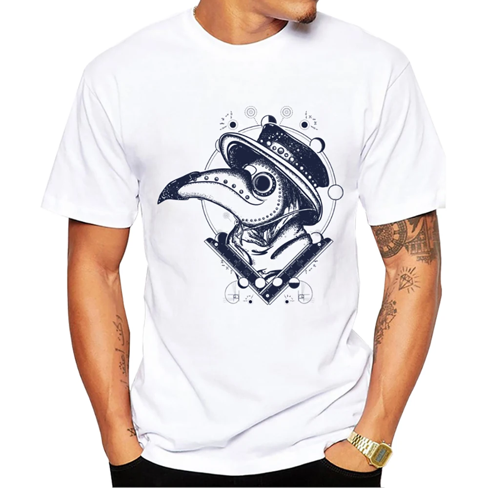 Teehub Hipster Vogel dr. Männer T-Shirt Vintage Tukan gedruckt coole T-Shirts Kurzarm T-Shirts Harajuku T-Shirt – Detail 4