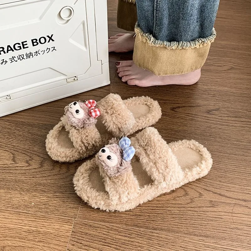 Оригинальные новые Kawaii ShellieMay периферийные хлопковые тапочки Disney зимние милые