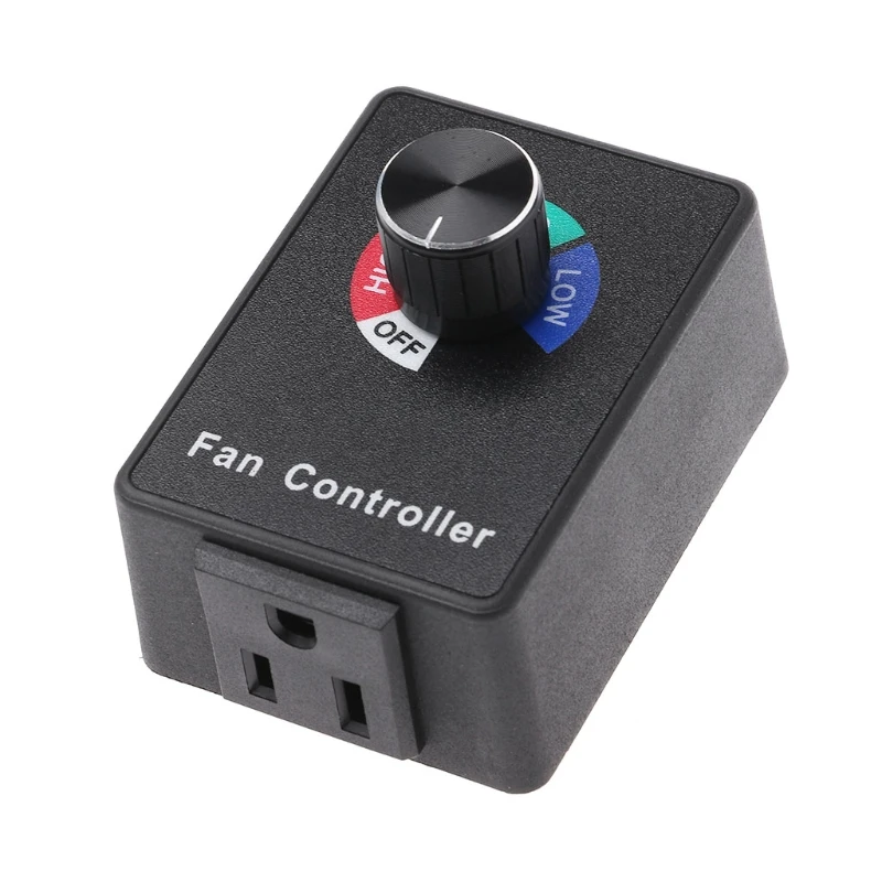 

AC 120V 3A Fan Variable Speed Controller Electric Motor Rheostat for Hydroponics