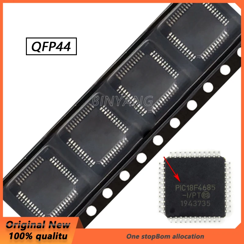 

(1-10piece) 100% New PIC18F4685-I/PT PIC18F4685 QFP44 IC