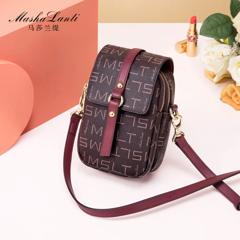 MashaLanti Women Vintage Small Square Bag Shoulder Bag 2022 Mobile Phone Bags Designer Luxury Lady Crossbody Bags