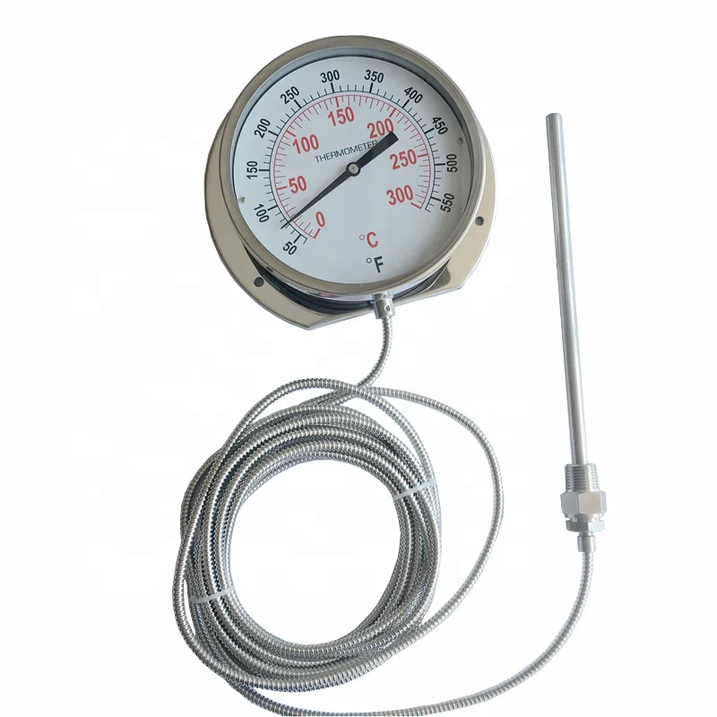 

6 inch Stainless steel Industrial Press Capillary thermometer