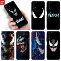 venom dark silicone phone case for xiaomi redmi note 11 11s 11t 11e 10 10t 10s 9s 8t 9 8 7 pro 5g black soft cover