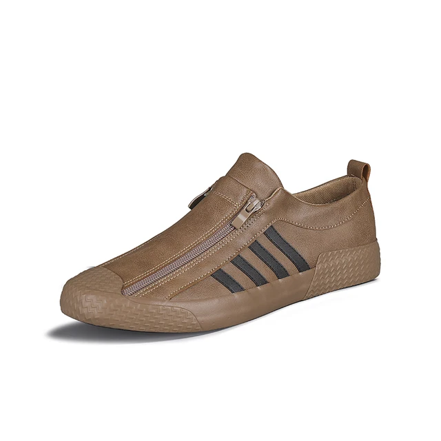 2021 New Men Leather Casual Shoes 