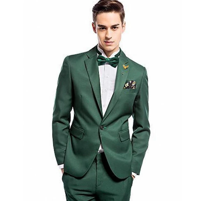 Two Button Groom Tuxedos Notched Lapel Men Suits Wedding/Prom/Dinner Best Man Blazer(Jacket+Pants)
