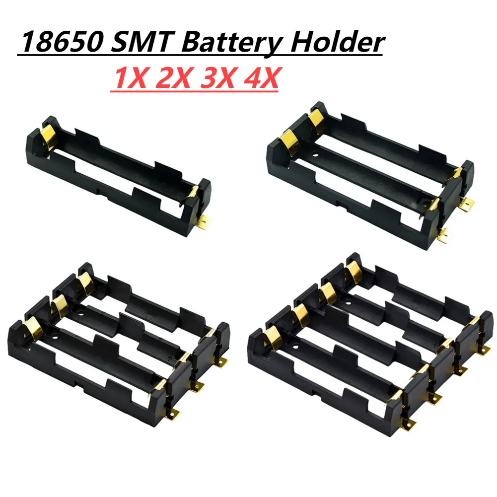 18650 SMT держатель для аккумулятора SMD блок аккумуляторов 1X 2X 3X 4X контейнер хранения