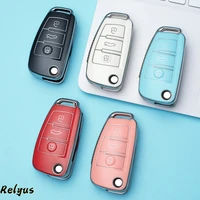 tpu car key case protective cover for jac s2 refine s3 s4 s5 s7 r3 a5 v7 filp shuailing t6 s2 key shell auto accessories