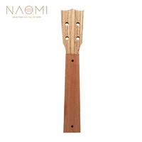 naomi 23 inch ukulele neck zebrawood veener head mahogany ukulele neck for ukulele diy ukulele parts accessories new