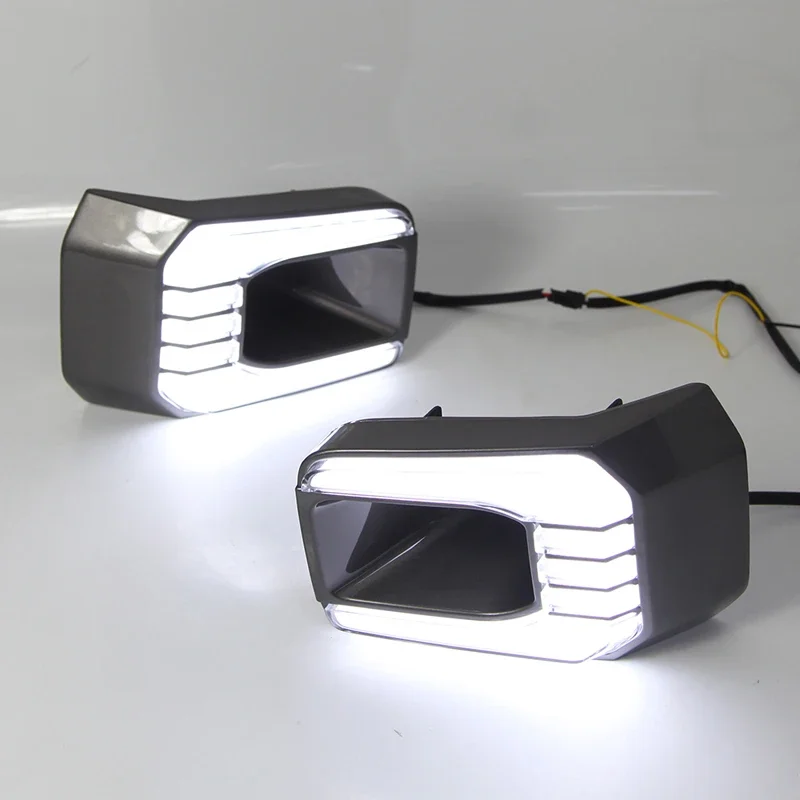 12 В светодиодные дневные ходовые огни для Toyota Hilux Revo Rocco 2020 2021 auto Drl с указателями