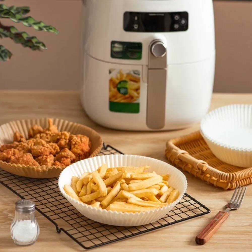 

20～150pc Air Fryer Paper Air Fryer Disposable Paper Non-stick Parchment Paper Baking Oil-proof Paper Household Barbecue Plate