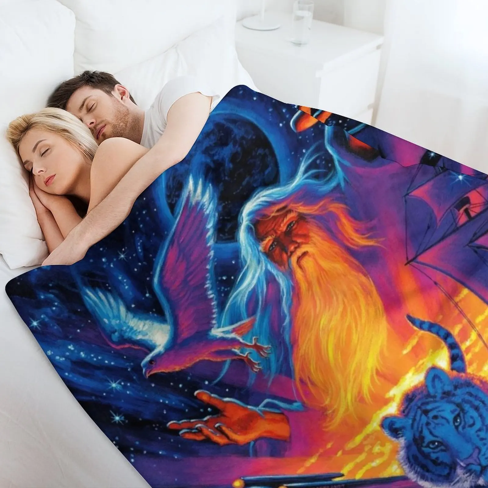 The Wizard's Journey - Art by Greg Hildebrandt Плед Покрывала Мягкие одеяла для кроватей