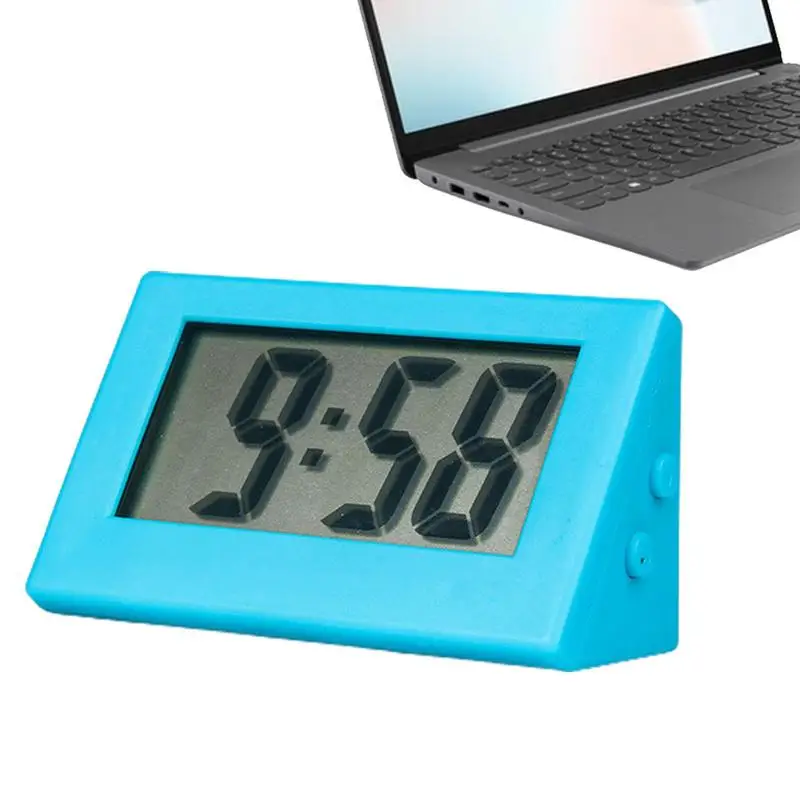 Silent Countdown Clock For Car Liquid Crystal Car Clock Digital Button Battery Mini Automotive Watch For Home