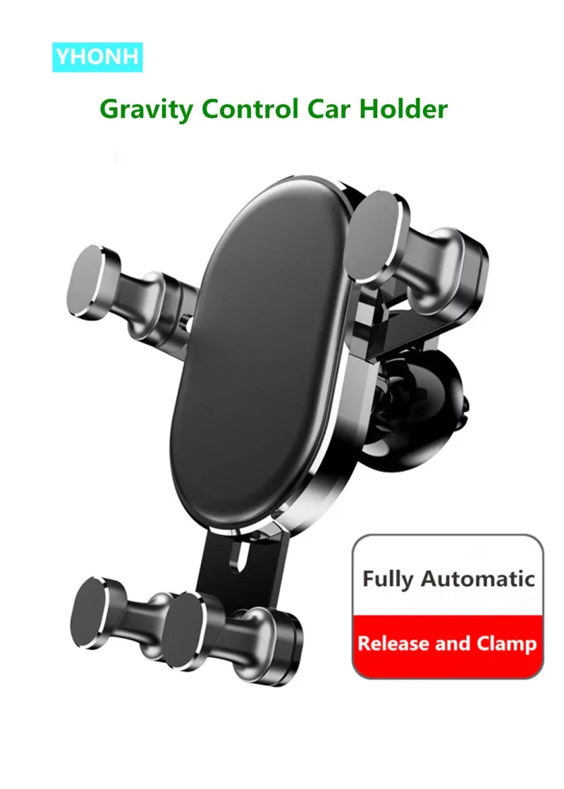 

YHONH Gravity Control Car Holder Auto Lock Universal 360 Degree Rotation Car Air Vent Mount phone holder sockets Cell phone