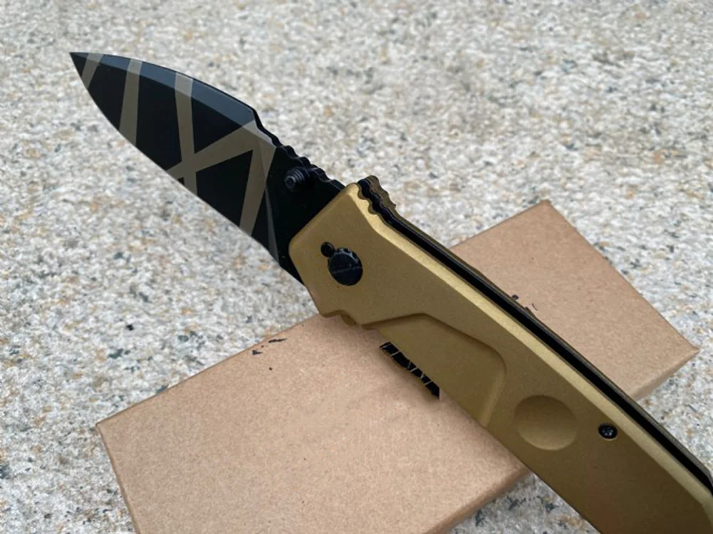 Тактический складной нож ER MF1 Tiger Stripe N690 ручка из алюминиевого сплава карманные