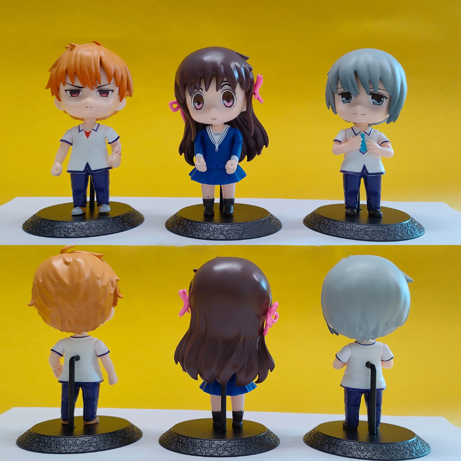 3 шт./компл. аниме Фрукты корзина фигурки 10 см ПВХ Модель игрушка Tooru Kyou Yuki Momiji Shigure