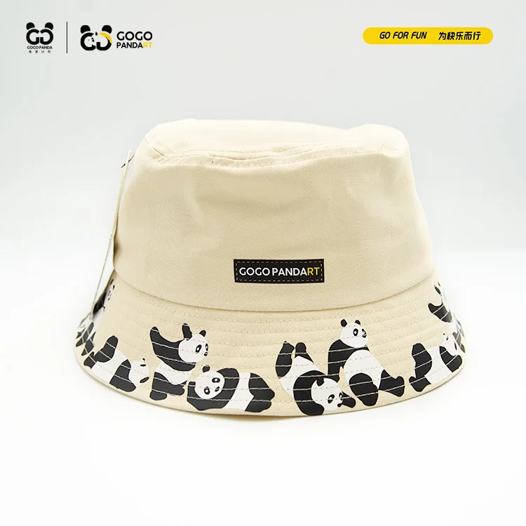 

Golf Fisherman Hat-dynamic Art Panda Series-shallow Khakis
