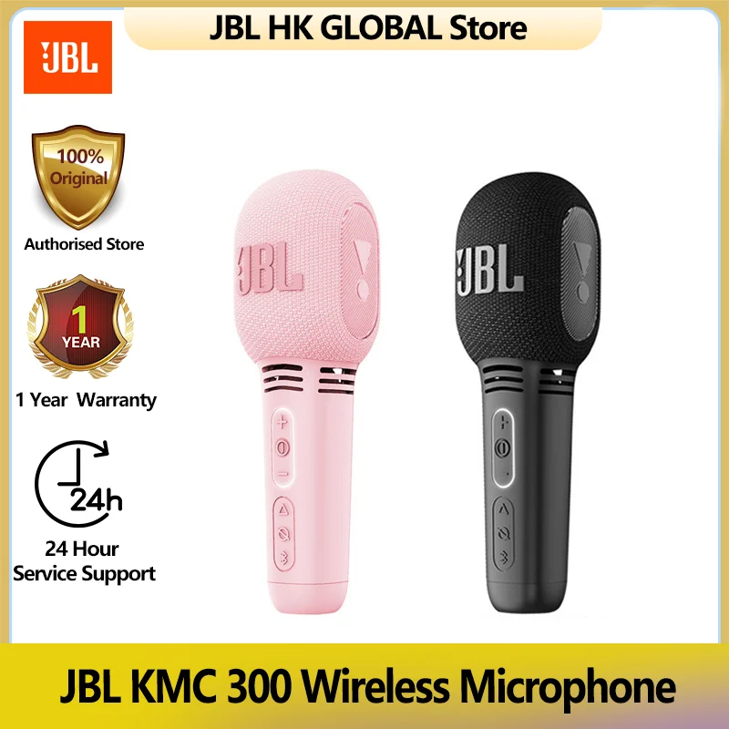 

JBL 100%Original KMC 300 Wireless Microphone Professional Karaoke Bluetooth Microphone For Phone Handheld Dynamic Mic DJ