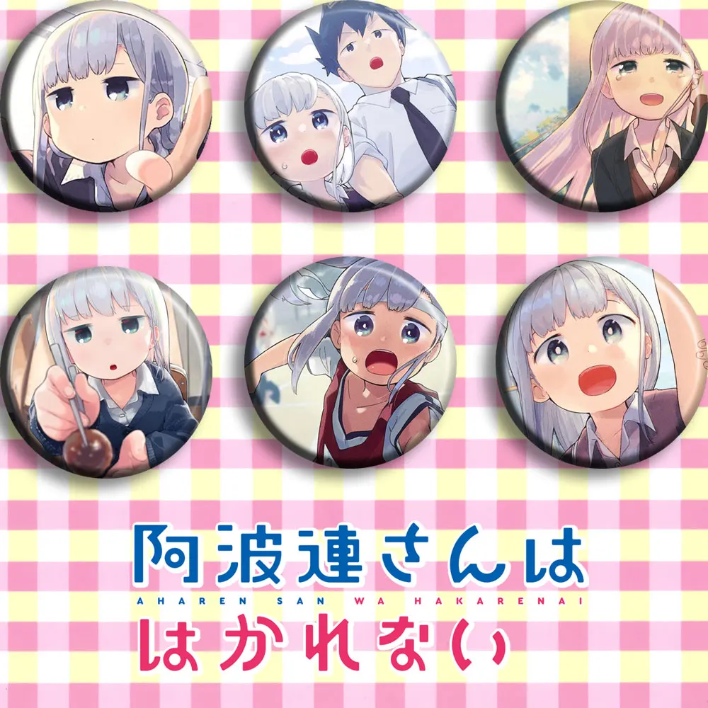 

6 шт./1 партия, значок из аниме «Aharen San Wa hakпесенай»