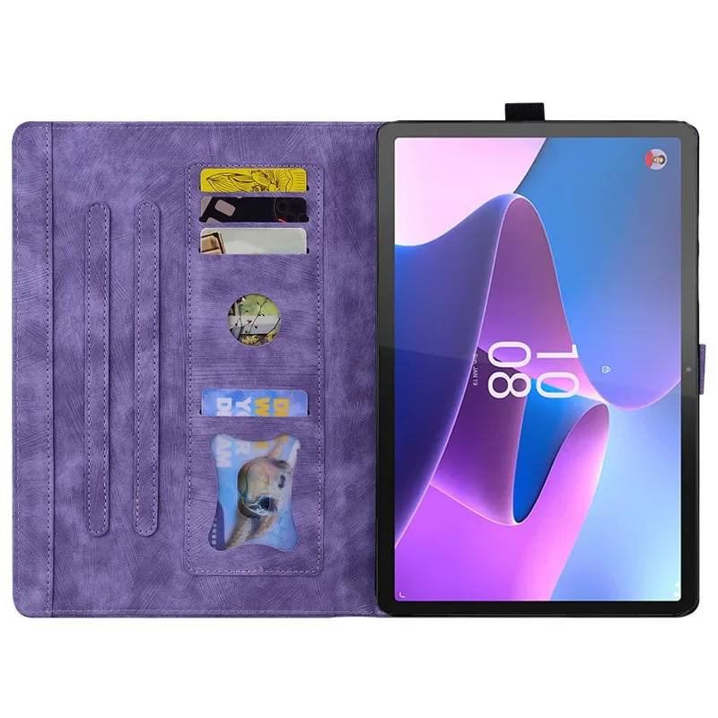 Чехол для XiaoxinPad Xiaoxin Pad Pro 12 7 чехол с милым котом и цветочным тиснением мягкая