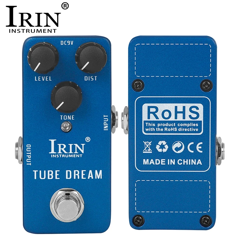 Фото IRIN RS-04 Tube Dream Педаль эффектов для гитары имитирует искажения тона лампового усилителя True Bypass Педаль эффектов для гитары №2