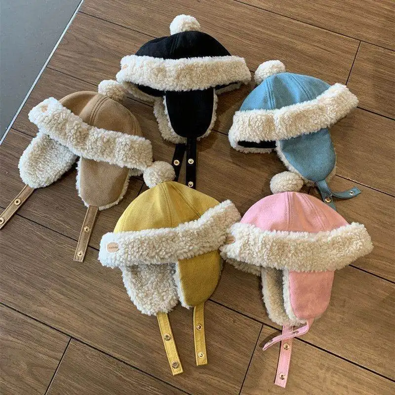 Детская шапка Lei Feng Hat осенне-зимняя милая супер теплая для мальчиков и девочек на