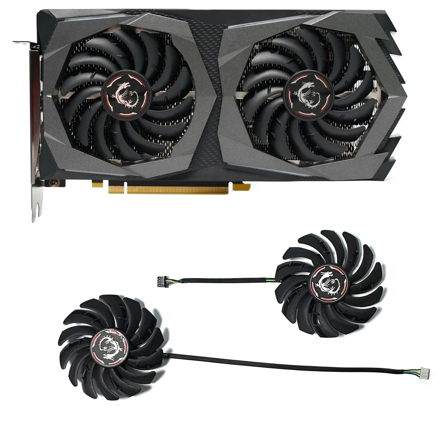 

2pcs 87mm PLD09210S12HH DC12V 0.40A RTX2060 Gpu Cooling Fan For MSI Geforce RTX 2060 Super Gaming X Graphics Card Fan