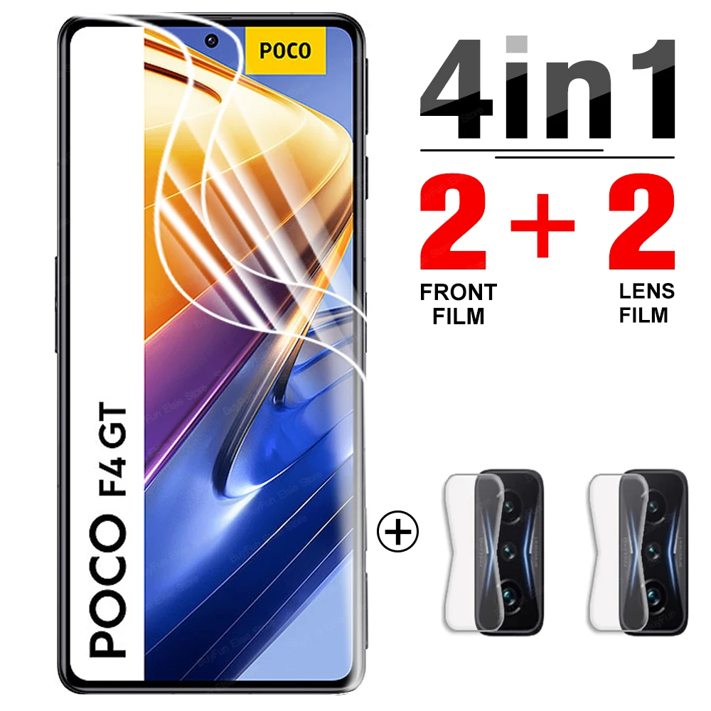 

Гидрогелевая пленка 4 в 1 для Xiaomi Poco F4 GT, Защита экрана для Poco F3 F4 GT X3 X4 M3 M4 Pro