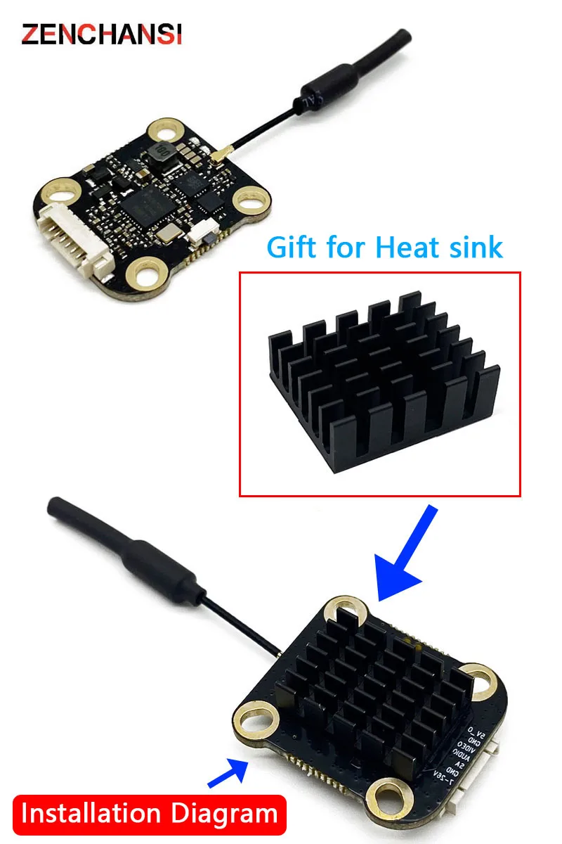 5 8G 48-канальный передатчик дальнего действия VTX FPV 100 мВт/200 мВт/400 МВт/1000 мВт