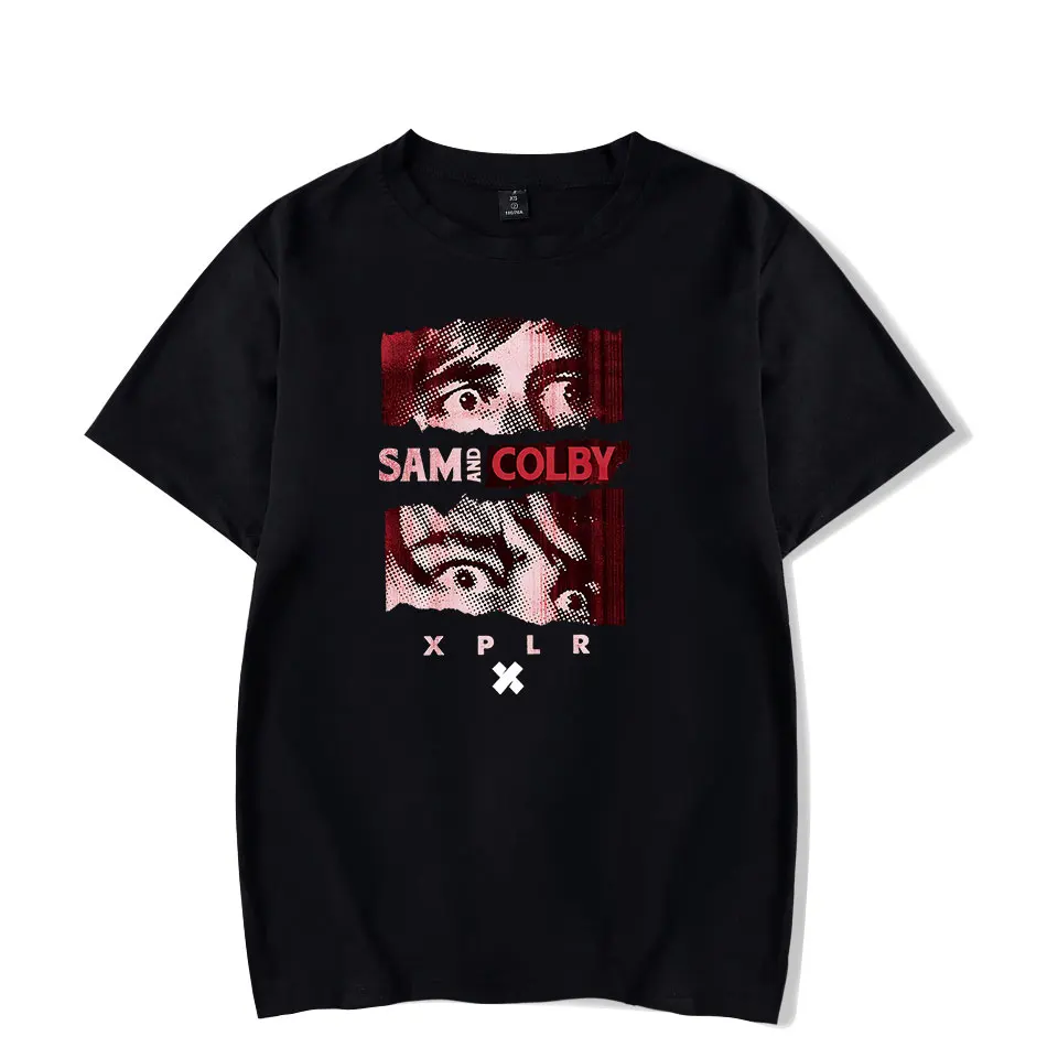 Футболка XPLR Sam And Colby Merch для мужчин и женщин летняя футболка с коротким рукавом