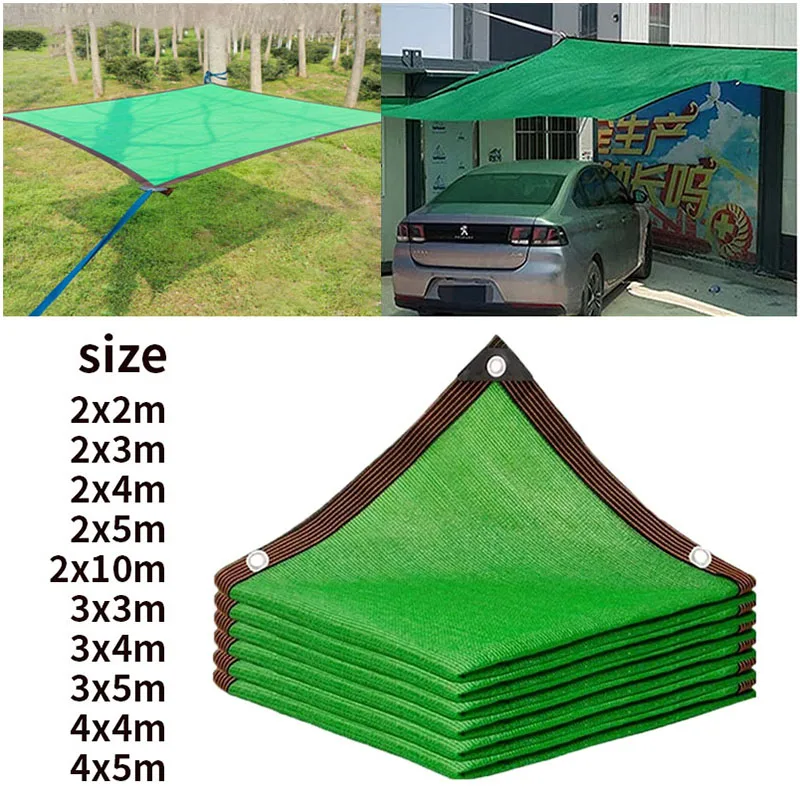 12PIN Black  green Sunshade Net Shading 85~90% Plant Greenhouse Cover Mesh Fence Privacy Screen Garden Sun Shed Outdoor Anti-UV