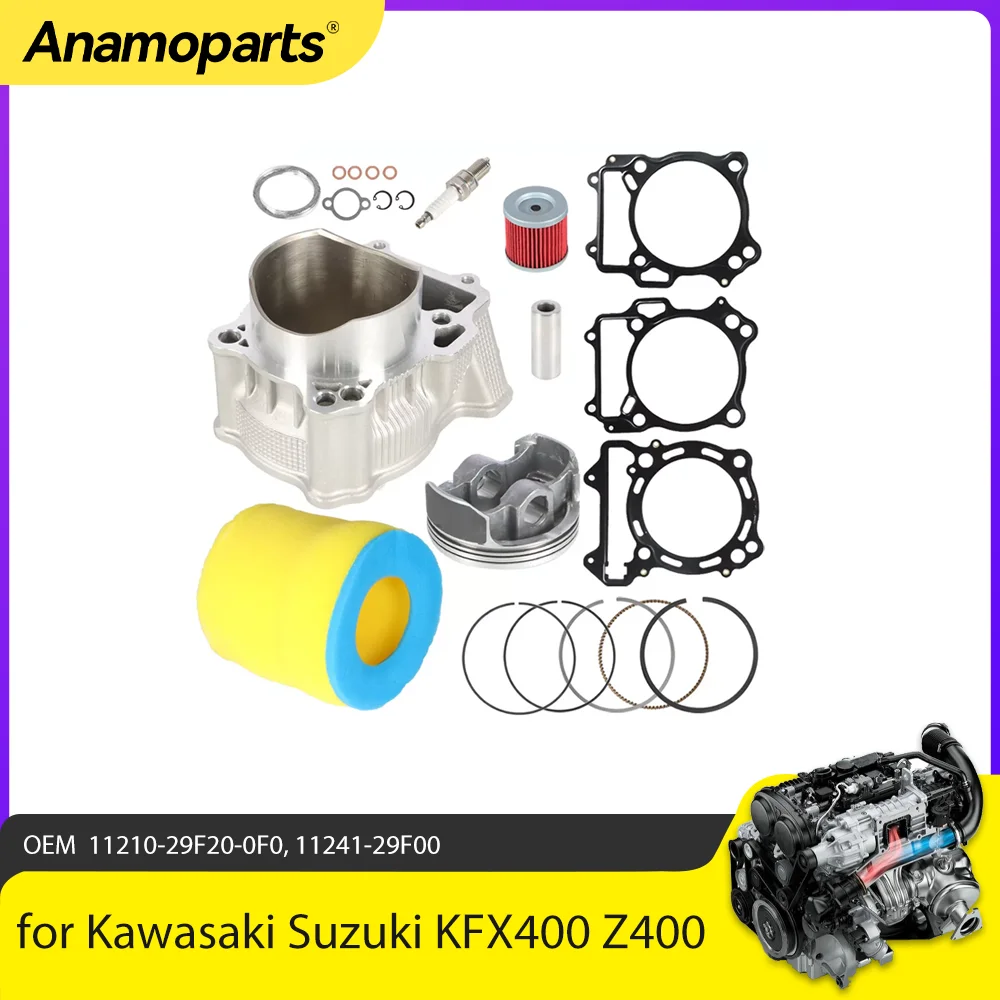 Большой диаметр 94 мм для Suzuki DRZ400 11210-29F20-0F0 Kawasaki KFX400 KLX400R Arctic Cat DVX 400 прокладка поршня