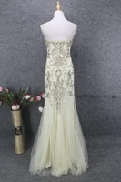 crystal beads evening dress long 2022 elegant zipper back floor length formal evening gown for women