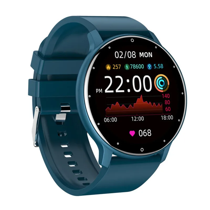 

Men Women Smart Watch Full Touch Screen Sport Fitness Tracker IP67 Waterproof Bluetooth Weather Forecast Smartwatch ZL02D 2022