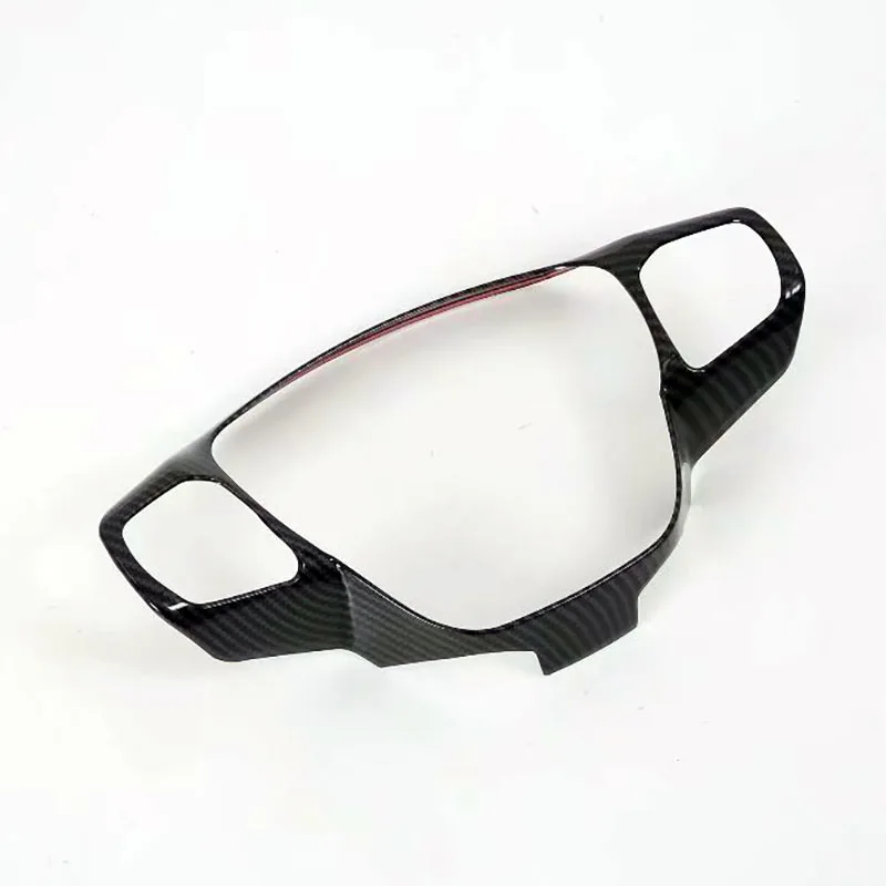 

For Ford Focus 2019 2020 Carbon fiber look/Matte Steering Wheel Frame Panel Decoration Cover Trim Car Interior Accessories