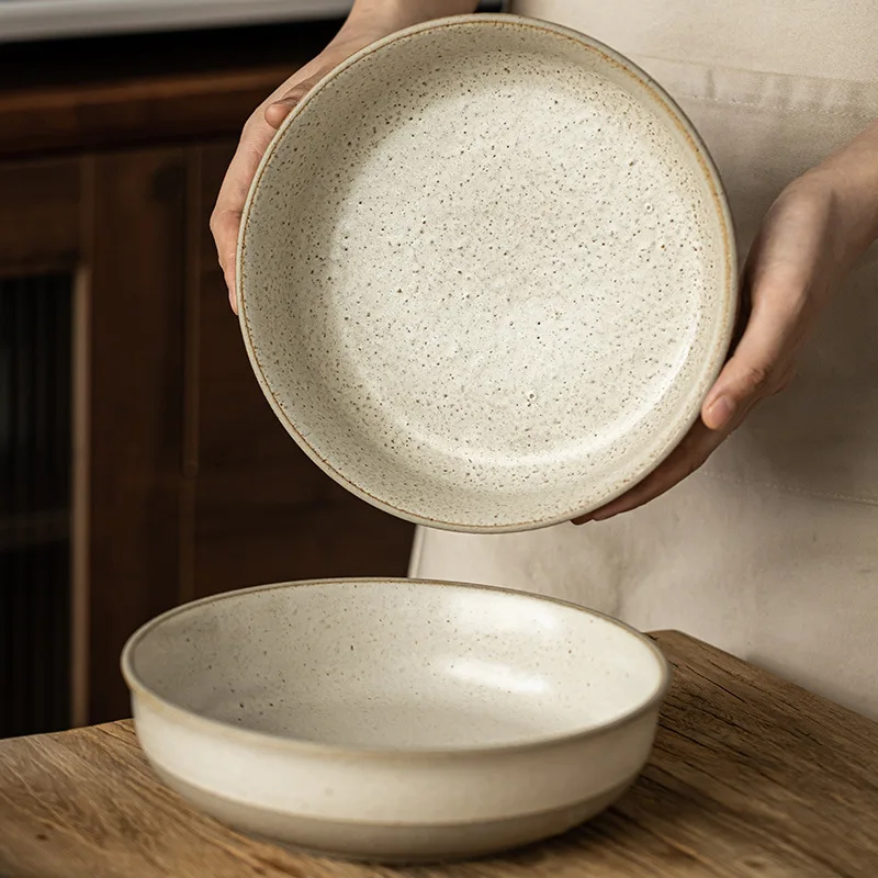 Простая и практичная старая грубая керамика глубокая бытовая керамическая