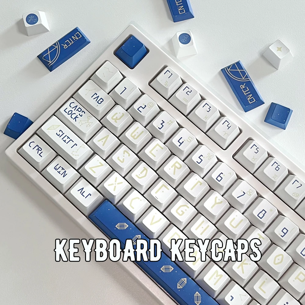 

Original Constellation PBT Keycaps Dye Sublimation Cherry Profile Keycaps for Mechanical Keyboard Custom DIY Keyboard Keycap