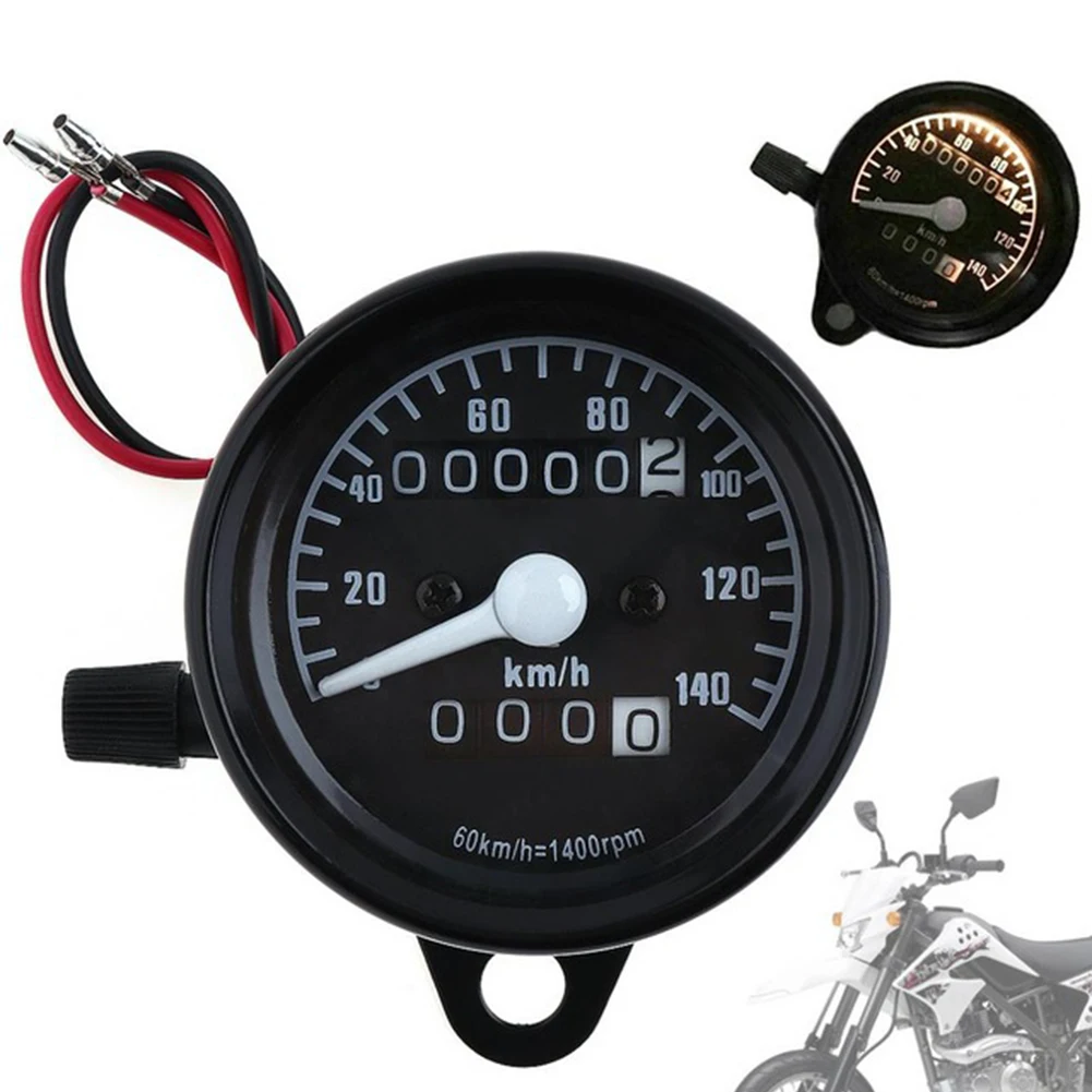 

Double Mileage Odometer Universal Long Lifespan Stainless Steel Universal Waterproof Universal Speedometer Gauge