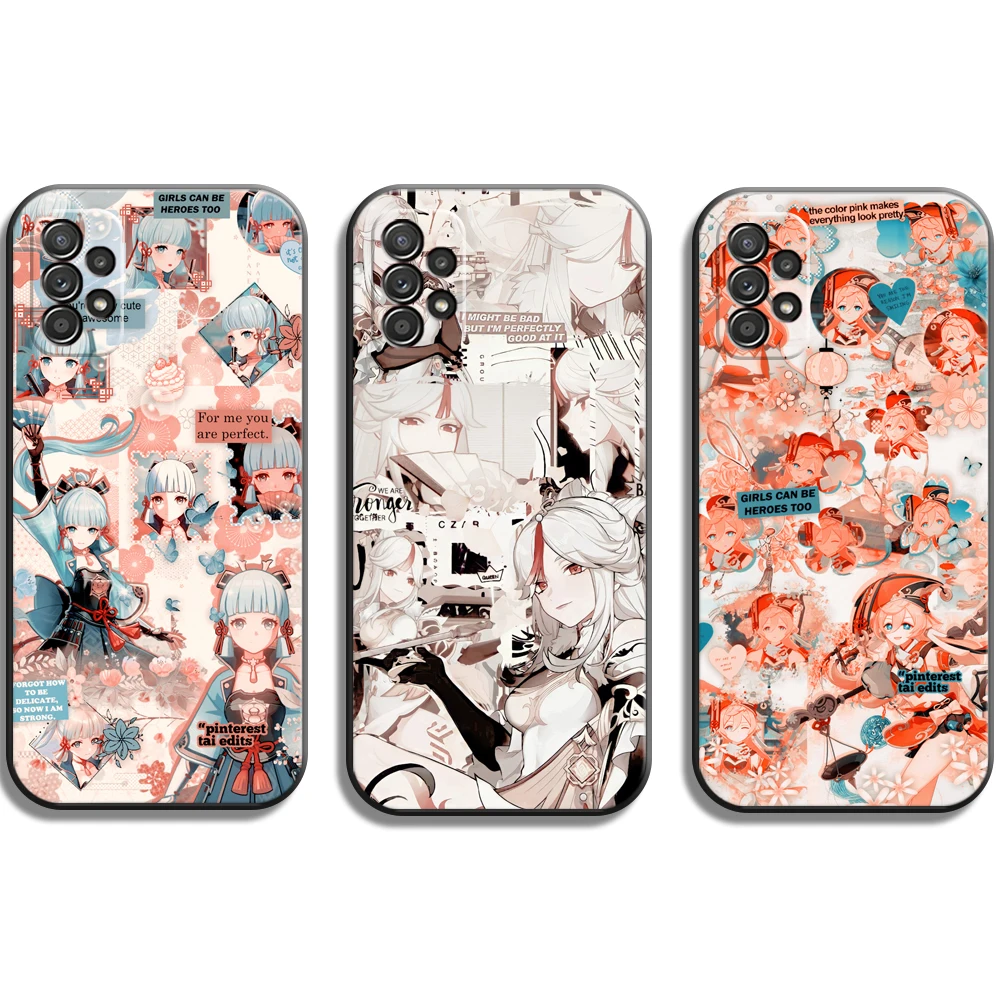 

Genshin Impact GAME Phone Cases For Samsung A31 A32 A51 A71 A52 A72 4G 5G A11 A21S A20 A22 4G Cases Back Cover Coque Funda