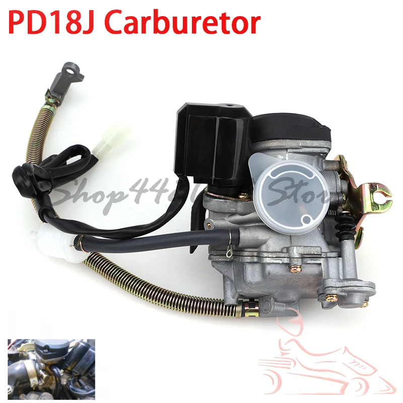 Cvk Pd18j 18mm Suitable For Carburetor Gy6 50cc Scooter Engine Moped Pd18 139qmb 139qma Abm Irbis Baja