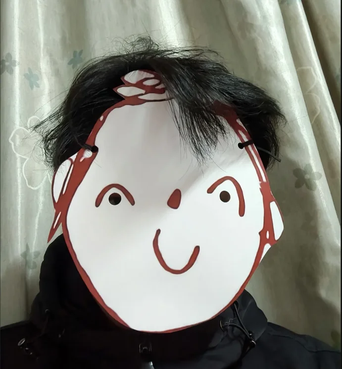 Синий архив Sensei забавная бумажная маска косплей реквизит в стиле аниме на