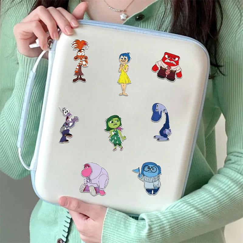 Фото 8 листов наклеек DSN Cartoon Inside Out 2 Make A Face, аниме-пазлы, DIY-наклейки для телефона, ноутбука, багажа, скейтборда, граффити-декали №4