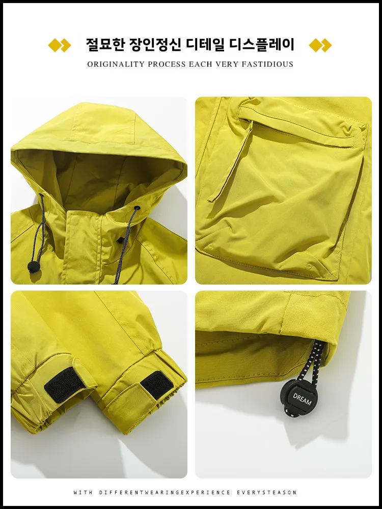 Zhenvis Cold-Proof Cotton-Padded Coat for Boys 2024 New Hood Warm Men's Clothing Outerwear Autumn and Winter Thickened Casual...