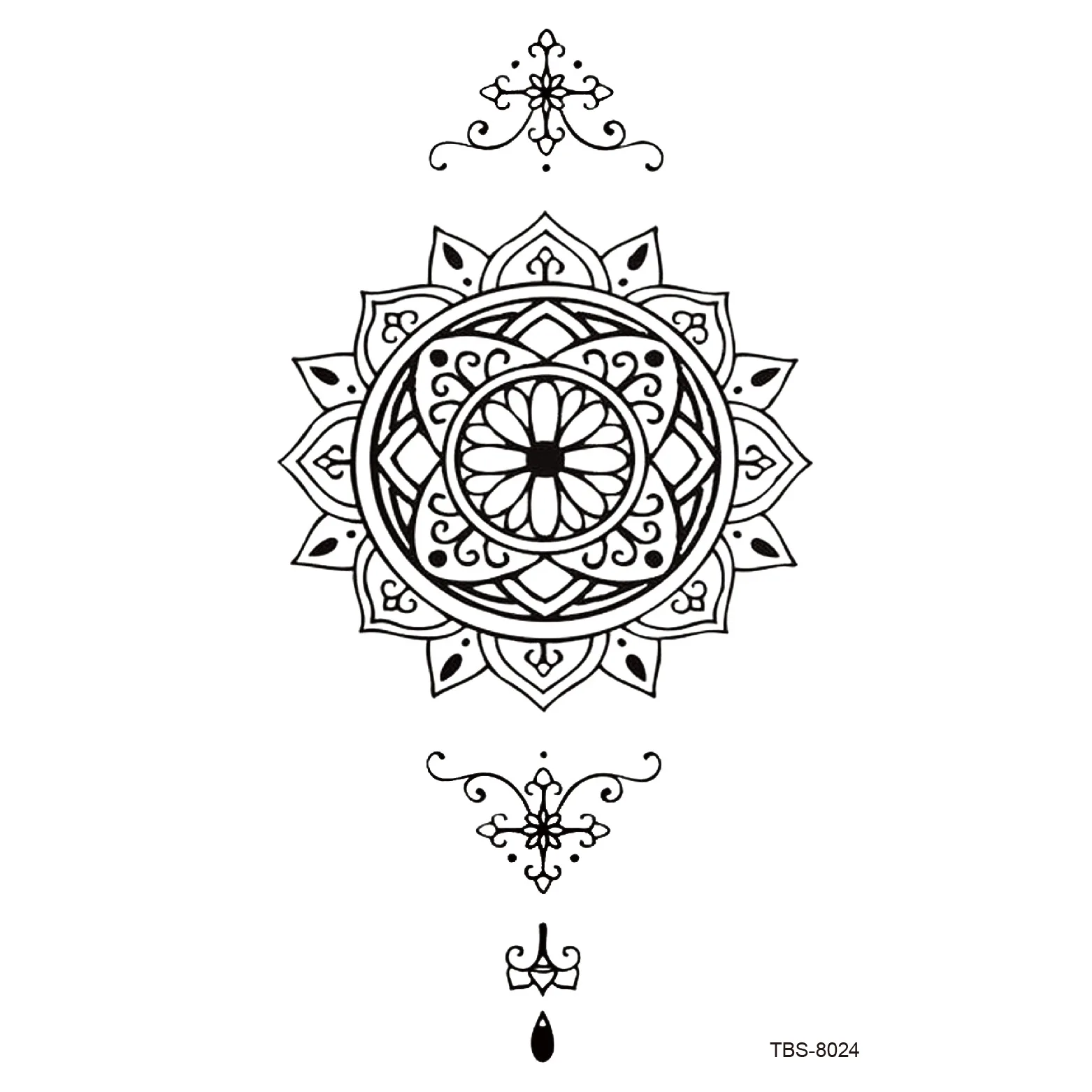 

3 шт., водостойкие татуировки-наклейки с символами искусства