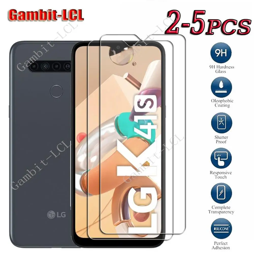 Оригинальное закаленное стекло 9H HD для LG K41S 6,55 дюйма LGK41S LMK410EMW, LM-K410EMW, LM-K410, защита экрана, защитная пленка