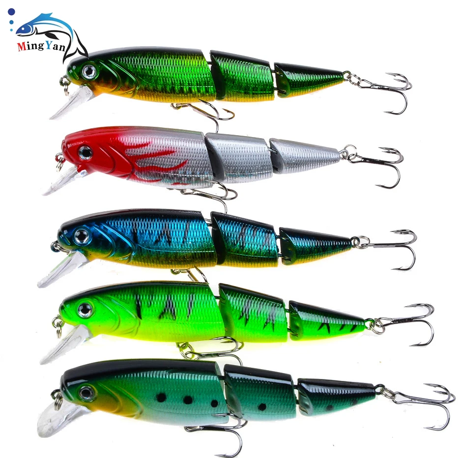 

1PCS Wobblers Fishing Lure Multi-section Hard Bait110mm 15g Artificial Bait Minnow Lure Crankbait Perch Carp Fishing Tackle Lure