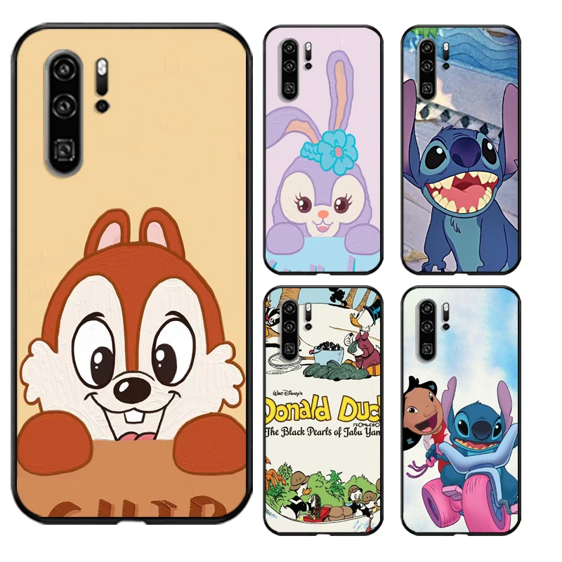 

Disney Cute Phone Cases For Huawei Honor P20 P20 Lite P20 Pro P30 Lite Huawei Honor P30 P30 Pro Back Cover Soft TPU Funda Coque