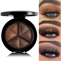 1pcs matte glitter eyeshadow palette waterproof nude eyeshadow brown grey smoky shimmer eye shadow pigment makeup cosmetic