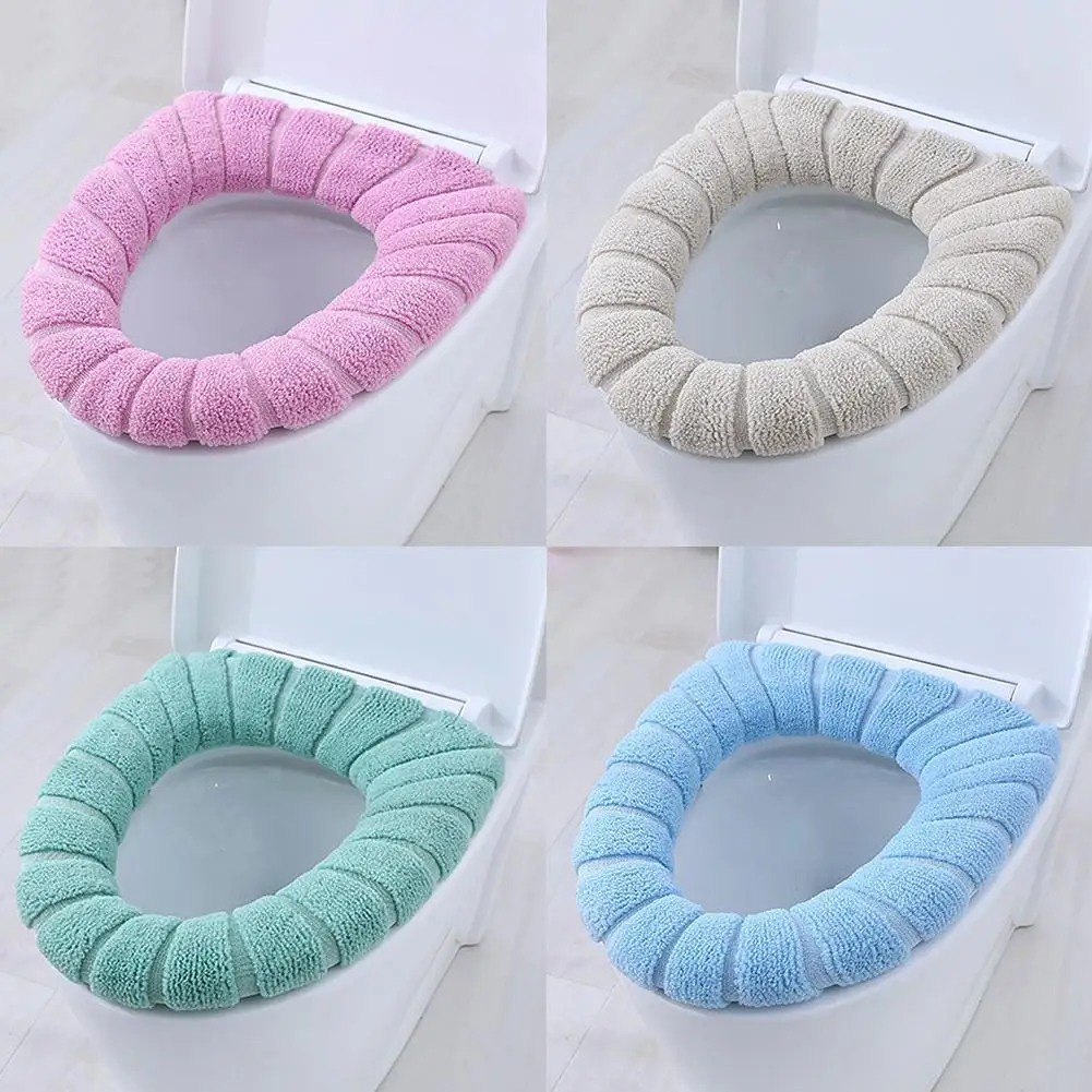 

1 Pcs Toilet Seat Cover Warm Soft Acrylic Washable Mat Home Decor Closestool Mat Seat Case Toilet Cover Bathroom Accessories